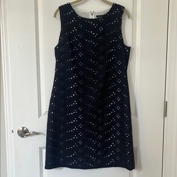 Tommy Hilfiger Dresses & Skirts - Tommy Hilfiger Blue Sheath Mini Dress Sleeveless Scoop Neck